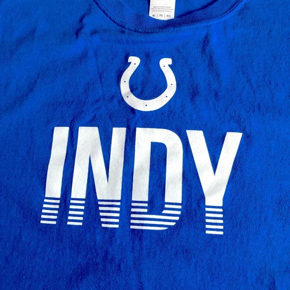 Indianapolis COLTS Shirt NFL Football Blue XL UNISEX Mens - Picture 2 of 12